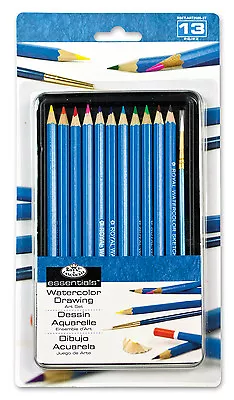 Drawing Art Set Tin Charcoal/Graphite/Watercolour Pencil/Pastel Pencil ART250 • £5.54