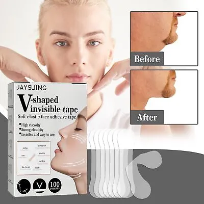 $8.69 • Buy 100Pcs/Box Instant Face Neck Eye Lift Face Lift V Tapes Shape Tape Anti Wrinkle~