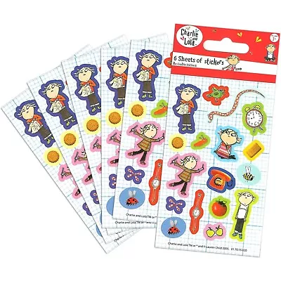 Charlie & Lola Sticker Sheet (Pack Of 6) SG31746 • £5.59