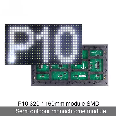 P10 Semi-outdoor Led Module Programmable Led Moving Sign Text Matrix Panel • $27.29