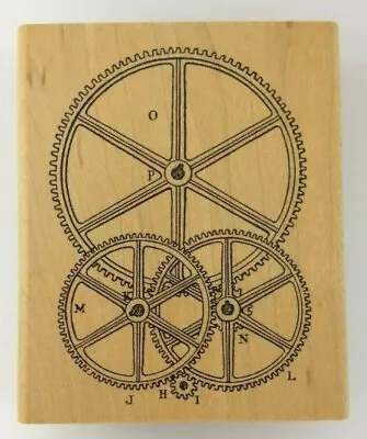 Steampunk GEARS WHEELS Watch Clock Parts JudiKins 2519G Rubber Stamp NEW RARE • $11.99