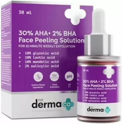 The Derma Co 30% AHA + 2% BHA Peeling Solution (30 Ml) • $34.96