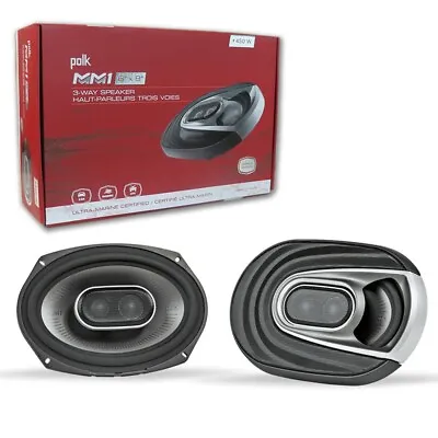 Polk Audio MM 6  X 9   3-way Car Audio Boat Ultra Marine Coaxial Speakers 6x9  • $149.99