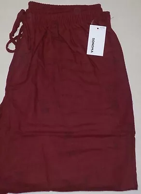 Sonoma Mens Sleep Lounge Pajama Pant Flannel Cotton Blend Xl 38-40 Nwt Dog Print • $24.99