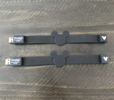 Lot Of 2 Disneyland 8GB Mickey Mouse USB Flash Drive Bracelets • $24.95