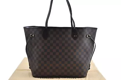 Authentic Louis Vuitton Damier Neverfull MM Shoulder Tote Bag N51105 LV K2990 • $1573.58