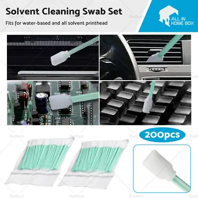 $25.99 • Buy 200X Solvent Cleaning Swabs Sponge Cleaner For Epson Mutoh Mimaki Roland Printer