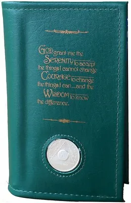 AA Book Cover - Soft Cover AA Big Book Cover - Green - SCR07 • $22