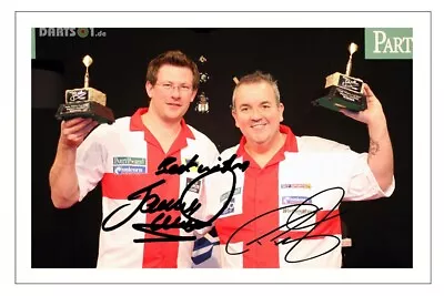 JAMES WADE & PHIL TAYLOR Signed Autograph 6X4 PHOTO Gift Signature Print DARTS  • £3.79