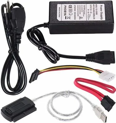 $25.89 • Buy SATA/PATA/IDE Drive To USB 2.0 Adapter Converter Cable Hard Drive Disk 2.5-3.5''