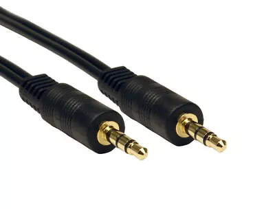 Aux Cable 3.5mm Jack Audio Cable Male To Male 3.5mm Aux For Car Stereo Lead • £2.19