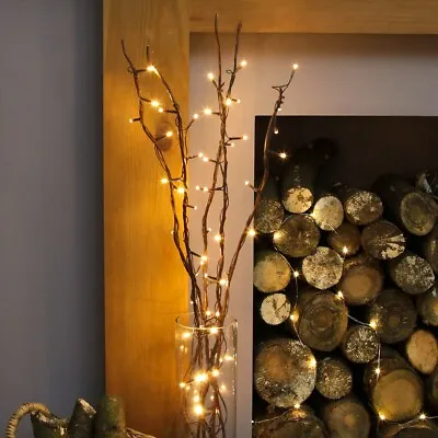 £18.99 • Buy 5 X 87cm Plug In Twig Branch Decoration LED Fairy Lights | Christmas Indoor Vase