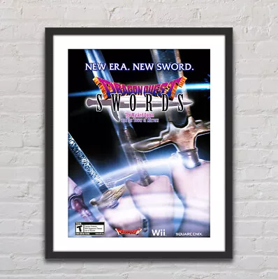Dragon Quest Swords Nintendo Wii Glossy Poster Print 18  X 24  G0248 • $22.98