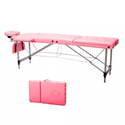 3 Fold 84  Aluminum Frame Massage Table Adjustable Facial Spa Salon Tattoo Bed • $91.19