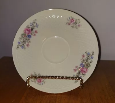 Bavaria W. Germany Eschenbach Bone China Saucer White With Flowers Mid Century • $12.99