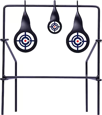 Steel Shooting Targets Spinning Reset Stand Set Metal Pistol Rifle Disk Crosman • $16.50