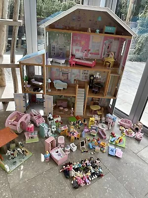 Kidcraft Mansion With HUGE Le Toy Van Dolls Bundle With Loads Of Furniture Kt22 • £125