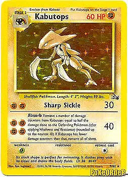 Pokemon Fossil Holo Card - Kabutops 9/62 • $11.99