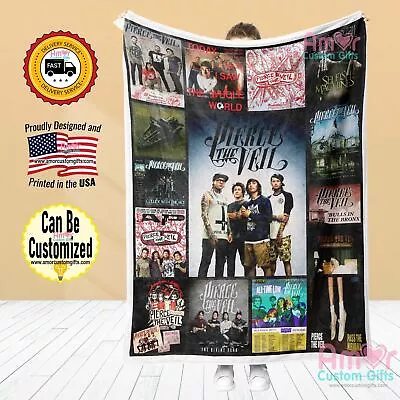 Custom Music Pierce The Veil Blanket Personalized Fleece Blanket  Customized B • $69.99