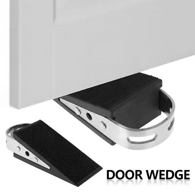 Metal Door Stopper Metal Heavy Duty Non-Slip Door Wedges Sturdy Durable BiowT • £6.59