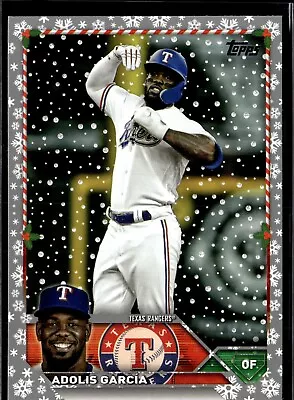 2023 Topps Holiday Adolis Garcia #H195 Silver Metallic Snowflake - The WS MVP ‼️ • $1.49