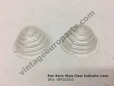 Pair Early Style Clear Indicator Light Lens Fits Mercedes W121 W120 190SL Ponton • $78.64