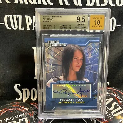 2007 Megan Fox Topps Transformers Certified Autograph GEM BGS 9.5 10 Auto • $1999.99