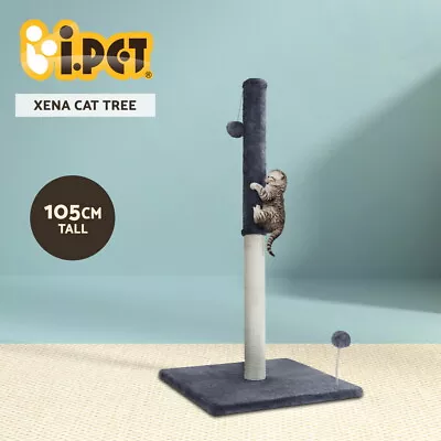 I.Pet Cat Tree Scratching Post Scratcher Tower 105cm Condo House Hanging Toys • $26.95