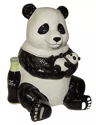 Vintage Coca Cola Coke Panda Family Ltd Edition Cookie Jar • $78.99