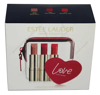 Estee Lauder Travel Exclusive 3 Pure Color Love Lipsticks Set New In Box • $25.99