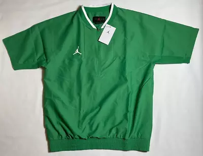 NEW Nike Air Jordan SS Coaches Training 1/4 Jacket Men's Size Large Green CV5858 • $45.55