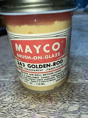 Mayco Brush-On Glaze Vintage 4 OZ.  243 Golden Rod • $3
