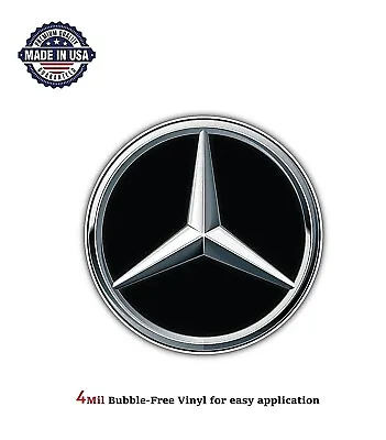 Mercedes Benz Logo Vinyl Decal Sticker Car Truck Bumper 4mil Bubble Free Us Made • $4.09