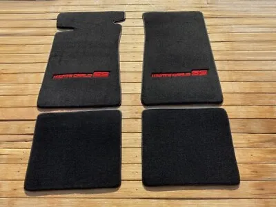 For Chevy Monte Carlo SS Floor Mats Carpet 4 Pcs 1982-1988 Black/RED EMBROİDERY • $135