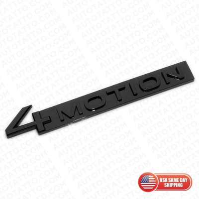 $24.99 • Buy For VW 18-23 OEM ABS 4 Motion Rear Trunk Nameplate Badge Emblem Gloss Blackout