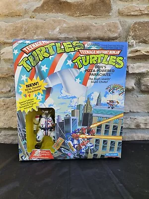 Vintage  Teenage Mutant Ninja Turtles  Don's Pizza Powered Parachute New Boxed! • $88