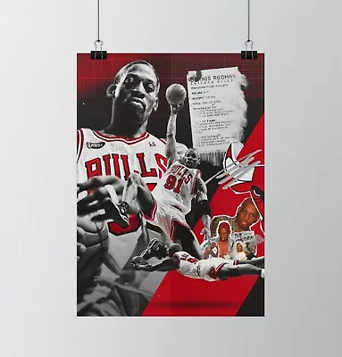 Dennis Rodman - The Worm - NBA Champion - Printable Digital Poster Wall Art • $4.56
