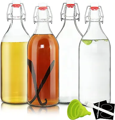 $26.31 • Buy YEBODA 32Oz Swing Top Bottles -Glass Beer Bottle With Airtight Rubber Seal Flip 