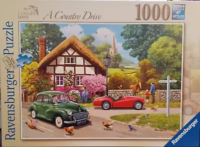 Ravensburger - 1000 Piece -A Country Drive - Jigsaw Puzzle - 2024! BRAND NEW • $19