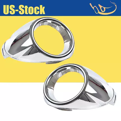 For 2012-2013 2014 Ford Focus Front Bumper Fog Lights Chrome Covers Trim Pair • $7.99