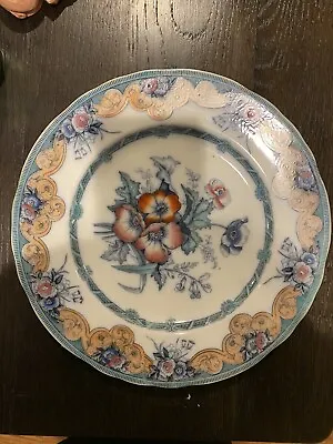 Rare Antique Charles Meigh & Son Poppy Plate • $100