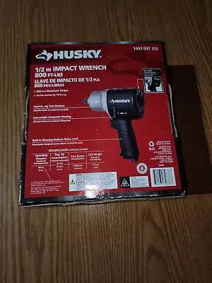 Husky H4480 1/2  Impact Wrench - 800FT-LBS Black • $54.99