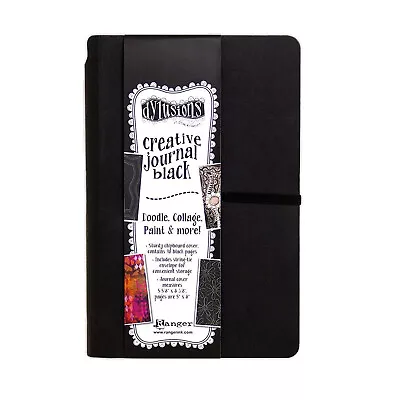 Ranger Dylusions Black 5 X8  96pgs Creative Art Journal Mixed Media Sketch Book • $25.68