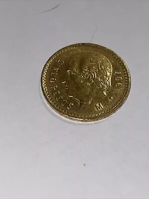 1907 M Mexico 5 Pesos Gold Coin • $275
