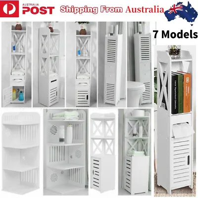 7 Model Bathroom Cabinet Storage Shelf Toilet Tissue Cupboard Shower Laundry AU • $44.44