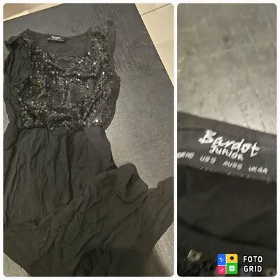Bardot Junior Girls Black Jumpsuit - Size 5 • $10