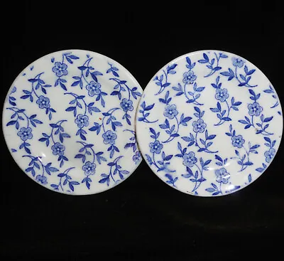2X Staffordshire Child Flow Blue Toy Dinner Set Plates DAISY CHAIN  Ridgway 1890 • $20