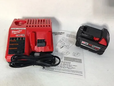 NEW Milwaukee 4.0 AH Battery 48-11-1840 M18  48-59-1812 Charger 18V 18 Volt  • $76.99