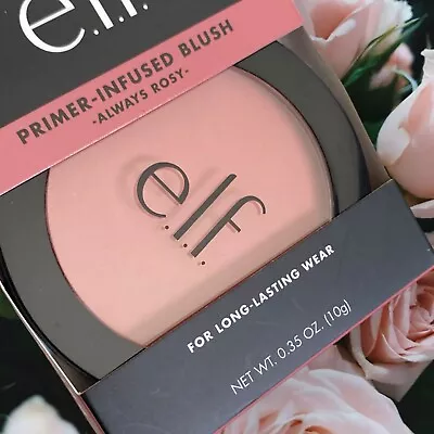 Elf Primer Infused Blush Always Rosy Rose Pink 83092 Full Size .35 Oz • $5.99