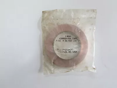 Roll Of Copper Foil Tape Unopened Old Stock 7/32” By 36 Yards DSG Michigan • $7.99